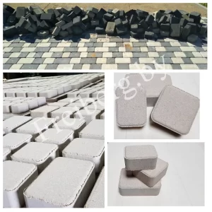 Плитка тротуарная «Старый город» 60 мм белый