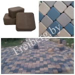 Плитка тротуарная «Старый город» 60 мм коричневый