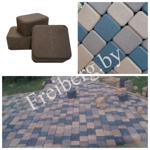 Плитка тротуарная «Старый город» 60 мм коричневый