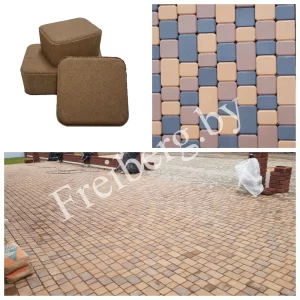 Плитка тротуарная «Старый город» 60 мм оранжевый