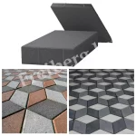 Плитка тротуарная Ромб 246*146*60 мм черный