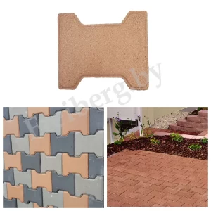 Тротуарная плитка Катушка 198*162*60 мм оранжевая