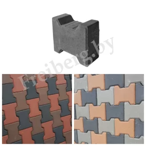 Тротуарная плитка Катушка 198*162*60 мм черная