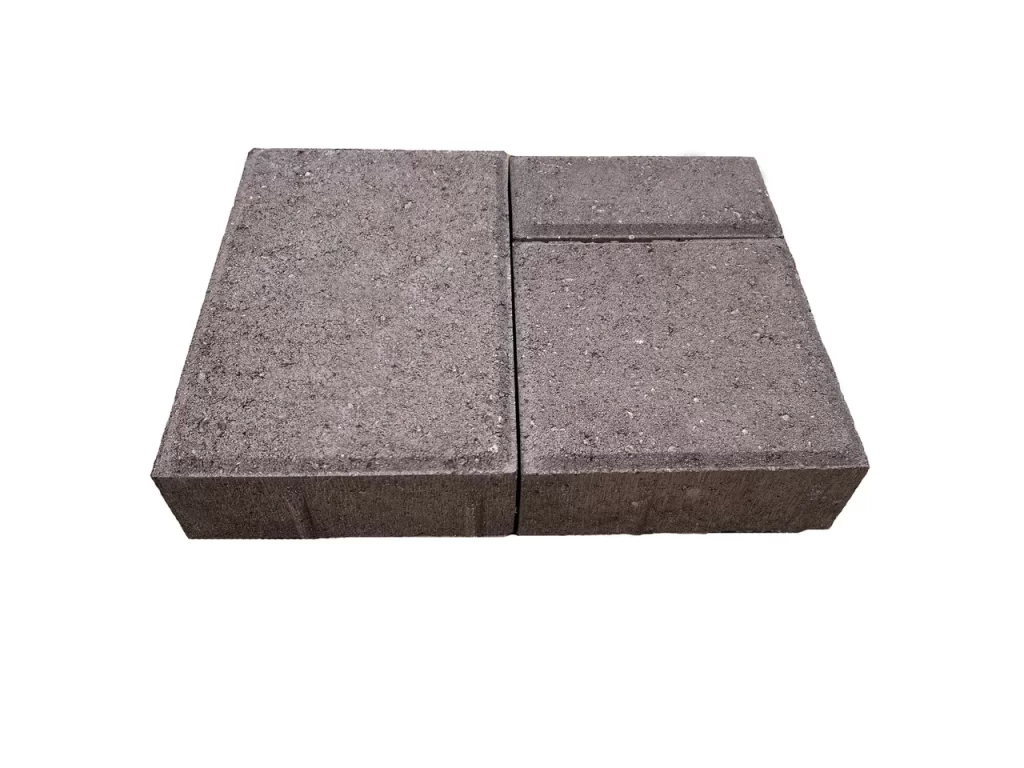 Тротуарная плитка Новый город 60 мм коричневый