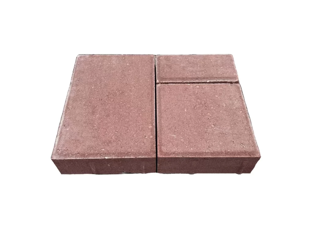 Тротуарная плитка Новый город 60 мм красный